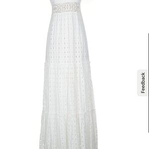 Lilly Pulitzer Elegant White Lace Maxi Dress